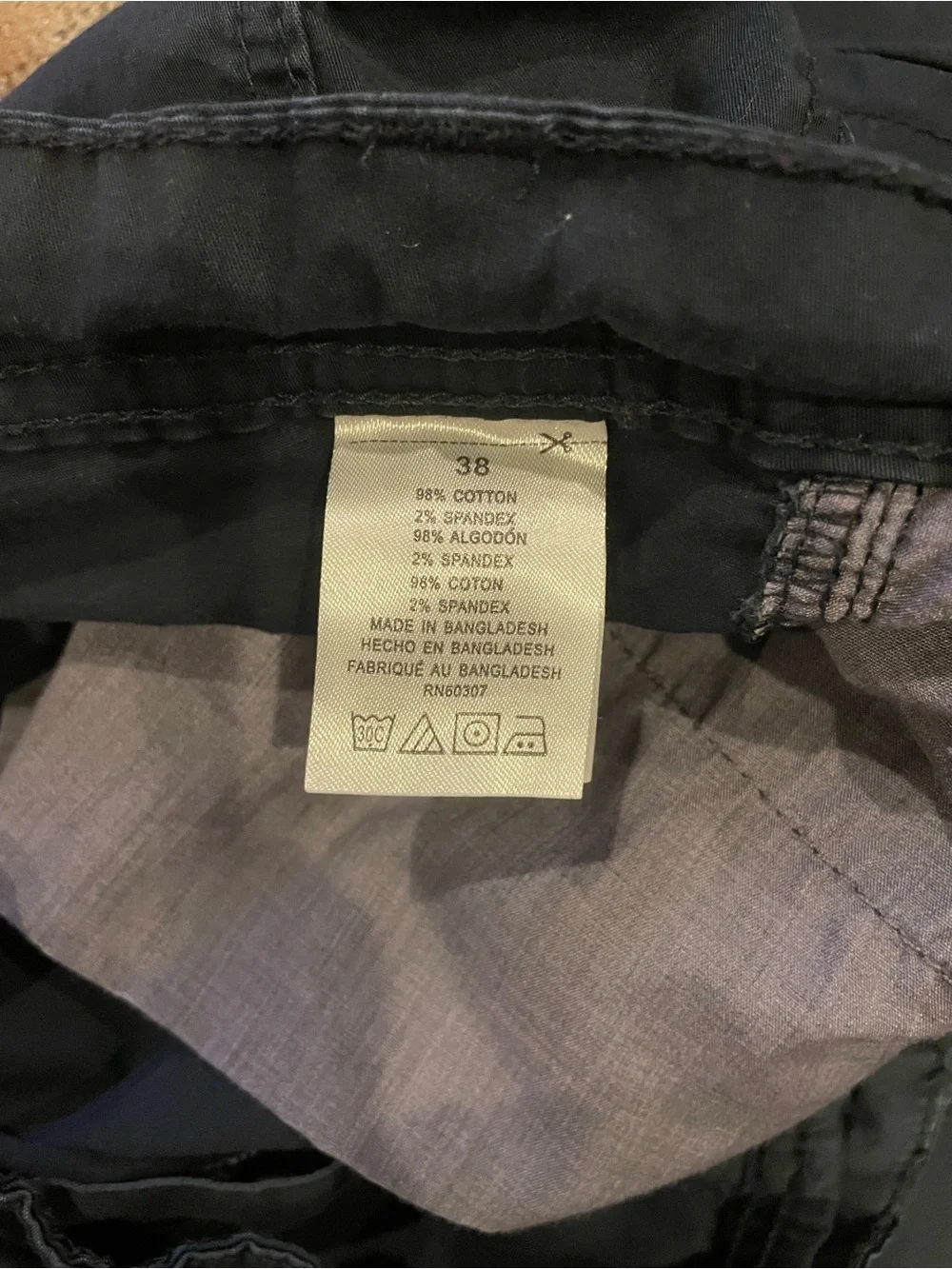 UNIONBAY Men's Dark Navy Cargo Shorts